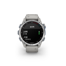 가민 디센트 MK3 43mm GPS 스마트워치, Stainless Steel with Fog Gray