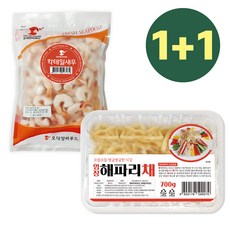 [1+1] 염장해파리채 700g + 칵테일새우 (71/90) 350g 명절반찬 아이들반찬, 1개, 1050g