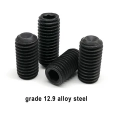 5/10/50pcs M1.6 M2 M2.5 M3 M4 M5 M6 M8 M10 DIN916 알렌 육각 소켓 컵 포인트 고정 나사 그럽 볼트 호환, 01 12.9 class steel, 10 50pcs M3, 12 20mm