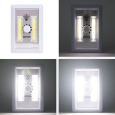 코드없는 비상등 밝기조절 원형디머 2구벽면등, 상세페이지 참조, 1개