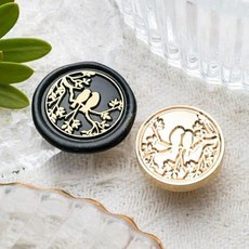 밀봉 스탬프 판 왁스 봉인 도장 카드 1개 A, 8. 30-25mm flat layer