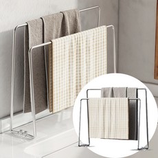 스테인레스 행주걸이 수세미 걸이 건조대 2단, 상세페이지 참조