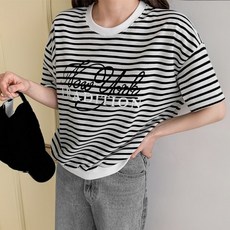 마이쏭 여성 여름티 반팔티 요요단가라반팔맨투맨