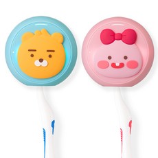 카카오 리틀프렌즈 원형 칫솔살균기 휴대용 USB충전, 리틀어피치