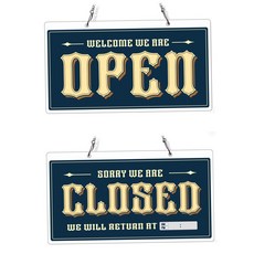 양면알림판 OPEN 체인걸이형 양면 안내판 CLOSED10 29x16cm 79000EA 1EA, 본상품