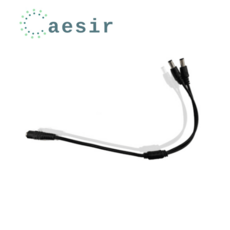 에시르 아답터 1:2 분배기 1:2 아답터 DC전원 CCTV 케이블 2분배 아답터 분배기 멀티잭 끝단 케이블