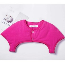 어깨 넥 목 보호 중년 수면 보호대 방한 보온 춘추동 냉방 순면 산모 조끼 워머 면, I. 두툼한 누빔 장미색