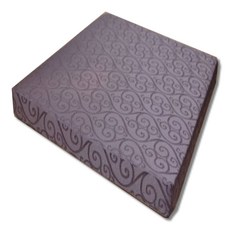 葉片圖案高密度海綿坐墊，透氣舒適人體工學設計，辦公室居家多用途坐墊, 蔓藤紫, 5cm