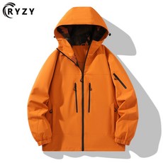 RYZY 三防連帽夾克 男款 防水防風登山外套 透氣耐磨騎行服