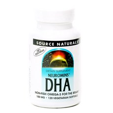SOURCE NATURALS DHA素食軟膠囊 100mg, 120顆, 1罐