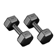 六角包膠啞鈴 1對 健身啞鈴 六角啞鈴 包膠啞鈴 俯臥撐 健身啞鈴 重訓肌肉, 1個, 5kg*一對