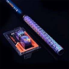 낚시 미끄럼 방지 테이프 위장 색상 낚싯대 라켓 핸들 열 수축 포장 스웨트 밴드, 2. purple