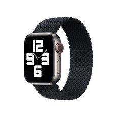 CovernCover Apple Watch 7/6/5/4/SE替換編織風錶帶, 黑色