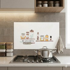 오염방지 키친스티커 가스렌지 주방벽 시트지 3P, 3개