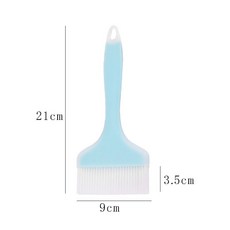 베이킹 붓 브러쉬 페이스트리 실리콘 오일 대형 계란 F. 북유럽 그린 단품 대형 일체형 브러시 폭 9cm, 짧은 손잡이 투명 블루 브러시 9cm × 1개