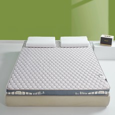 日本TUTOGO 乳膠床墊 雙人床墊 透氣記憶床墊 方便收納 8公分厚, 灰色