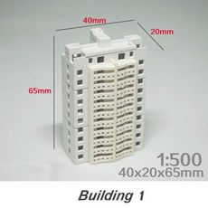 규모 1500 Diy 건물 모델 재료 도시 모래 테이블 장면 레이아웃 디오라마 키트 1Pcs에 대한 미니어처 하우스 ABS 아키텍처, 2)1