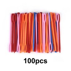 혼합 색상 플라스틱 손 바느질 바늘 뜨게 크로셰 후크 스웨터 직조 도구, 1개