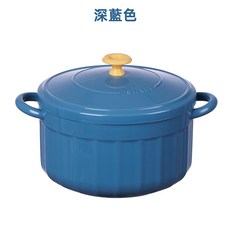 SWEET 泡麵碗 雙耳湯碗, 撞色泡麵碗-深藍色, 1個