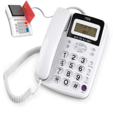 발신자표시 아이텍300 카드단말기 연결가능 CID 유선전화기, 본상품