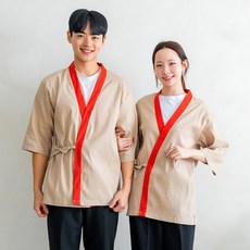 심플 일식복 일식가운 유니폼 조리복 쉐프복 남녀공용