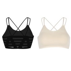 VERAF 女款柔軟X交叉內衣 2件組