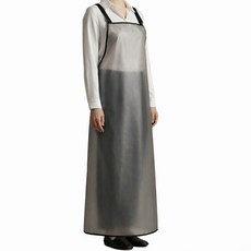 루메이크 주방 방수 긴 앞치마 125cm, 1개, 블랙