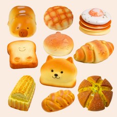 [디자인 추가] 쫀득빵 스퀴시 말랑이 말랑 쫀득 주물럭 촉감놀이 스트레스 베이커리 식빵, 베어와상