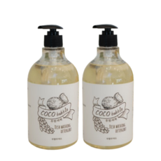 [코코넛 오일 100%]] 코코버블 1종 중성 맨손 설거지 주방세제 750g, 2개, 750ml