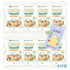 네츄럴코어 강아지간식 밀크/치즈 크래커 400g, 50g, 8개, 치즈