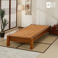 노송가구 확장형 브라운 황토볼 평상형 침대 싱글(S), 브라운 황토볼 싱글(S), 브라운 황토볼 싱글(S)