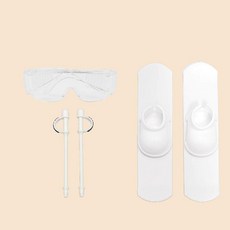 팝마트 라부부 1세대 3세대 스키 세트 인형옷 스포츠웨어 인형의상, 9 화이트 고글+스키+스키폴대 세트