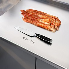 Modora 316 스테인리스 대형 도마, 1개, 실버색