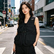 남녀공용 멀티포켓 메쉬 아웃도어 조끼 등산 낚시 캠핑 베스트