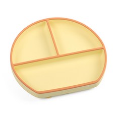 兒童餐盤輔食碗硅膠防摔 硅膠寶寶餐盤 笑臉雙色餐盤 廠家批發, 1個, Y11+Y25:如圖