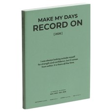 아이코닉 2026 레코드온 다이어리 프리위클리 B6 플래너 스케줄러, 03 GROVE, 1개