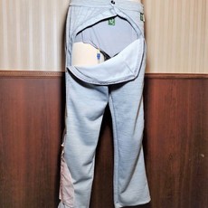 Kcwear 易照護休閒長褲 秋冬款 淺灰色 側邊拉鍊設計方便照護