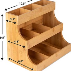우드 티백정리함 정리 티박스 약통 7x7x4cm 수납함 탕비실 수납 티백 커피 간식 정리함, 1개, A. 774cm