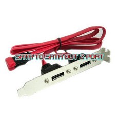 小白的生活工場*PCI SATA 外接轉接檔片(2 PORT)*(SATA-CBL-010), 1個