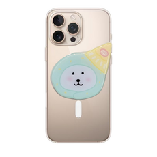 BuyChoo 고깔 모자 곰돌이 스마트톡, 1개, 민트 + 옐로