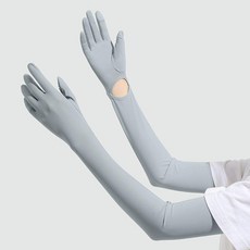 夏季防曬袖套女 冰絲手套 觸屏 遮陽 加長手臂套
