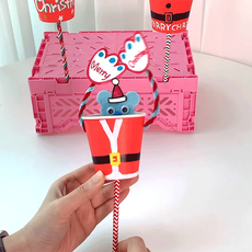 맘아트 DIY 까꿍 산타베어 크리스마스 2개 만들기 키트, 단품