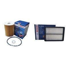 보쉬 엔진 오일 교환 필터 셋트 팰리세이드 3.8 GDI 가솔린 오일필터+에어필터 O0105+A3016, 오일필터+에어필터/O0105+A3016, 1개