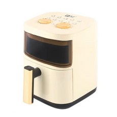 CHiGO 空氣炸鍋 360°熱風烘烤 1200W大火力, 1個, 6L-雙旋鈕-可視款