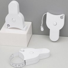 바디스케일 줄자 원터치 휴대용 피팅, 스카이블루