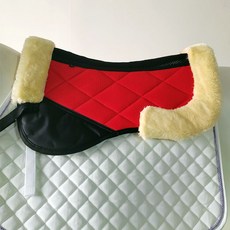 승마안장 패드 승마 액세서리 말타기 체험 충격 흡수 울 안장 용품 경마 스포츠, 레드 밸런스 패드, 기본 모델명/품번