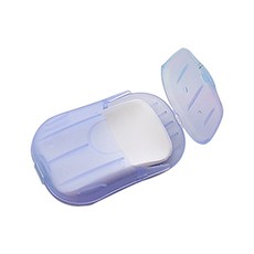 雪倫小舖 翻蓋式肥皂紙 隨身洗手紙 旅行衛生用品, 便攜式肥皂紙-隨機4入不挑, 1個