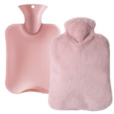 오마이리빙 오래가는 보온 물주머니 핫팩 + 찜질팩 커버 세트 2L, 1개, 피치핑크 2L
