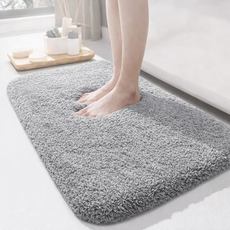 이삭리빙 빨아쓰는 욕실 발매트 규조토 미끄럼방지 흡수 빠른건조 주방 현관, 그레이(실버톤)