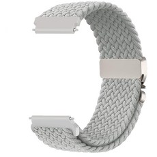 Issinlky 갤럭시 워치 7/6/5/4/FE 40mm 44mm/ Venu Sq/Sq 2/Venu 2 플러스/Vivoactive 3/5/Venu/GTS와 호환되는 20mm 나, 22mm, 펄 화이트